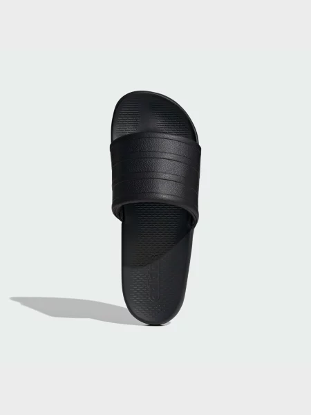 Синтетический шлепанцы Adidas черные