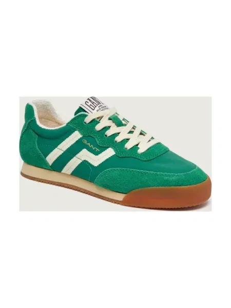 Gant Sneakers Beylana | piele întoarsă verde