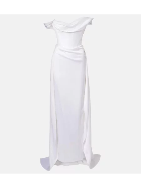 Rochie Vivienne Westwood din satin alb