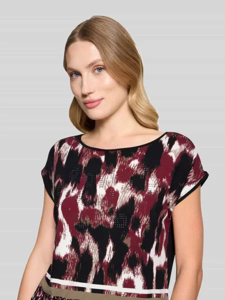 Męski t-shirt o kroju regular fit z przyszytym brzegiem Betty Barclay