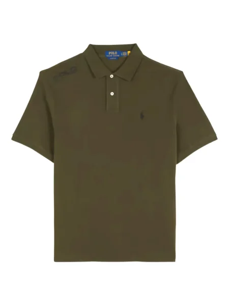 Slip de baie Polo Ralph Lauren cu broderie din piele de căprioară în carouri albastru