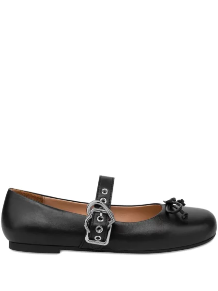Balerini Love Moschino din piele negru