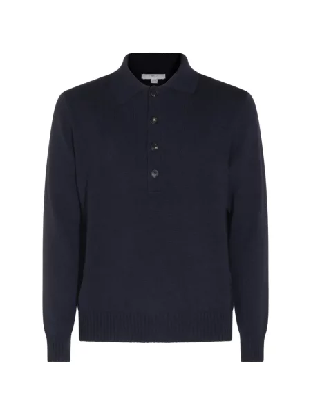 Gulerat lung tricou polo Malo albastru