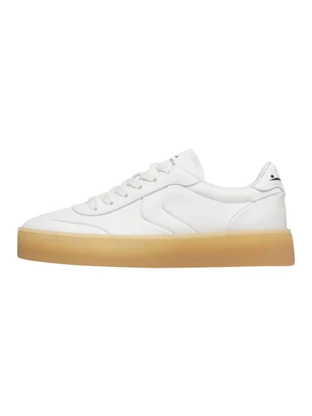 Sneakersy Voile Blanche skórzane białe