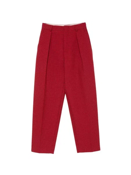Pantaloni N°21 în carouri roșu