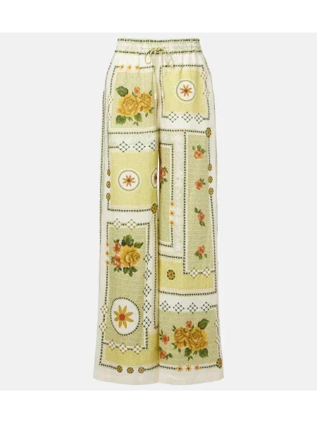 Pantaloni Alemais de in cu imagine verde