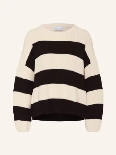 Sweter z dzianiny oversize czarny