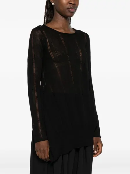 Pulover Yohji Yamamoto asimetric negru