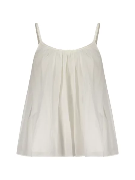 Top Red Valentino țesut alb