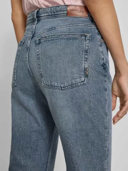 Jeansy o kroju straight fit z mieszanki bawełny z 5 Scotch & Soda