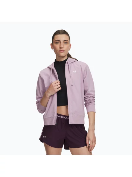 Sneakerși Under Armour din material terry alb
