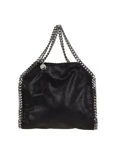 Mała mały torebka skórzana Stella Mccartney elegancka czarna