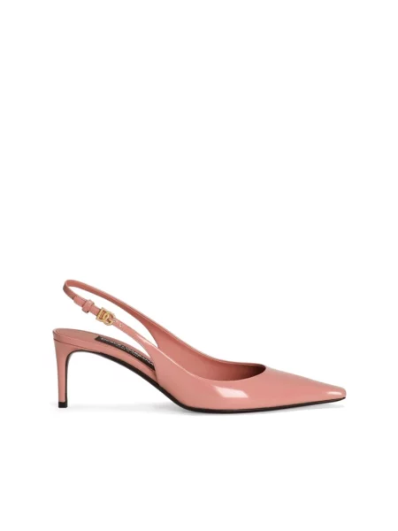 Czółenka Dolce And Gabbana skórzana różowa
