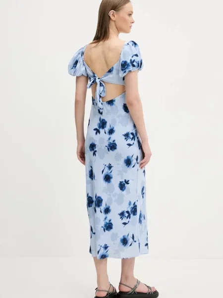 Obleka Abercrombie & Fitch modra