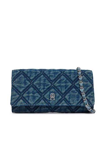TOMMY HILFIGER Denarnica moder denim modra