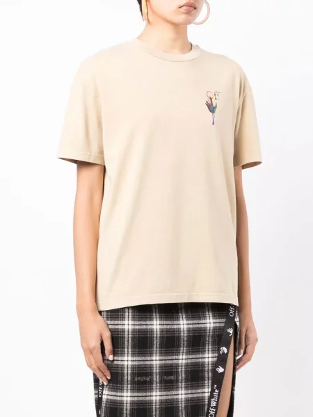 Tricou Off-white cu imagine alb