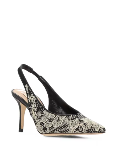 Pantofi cu toc Arteana din dantelă slingback negru