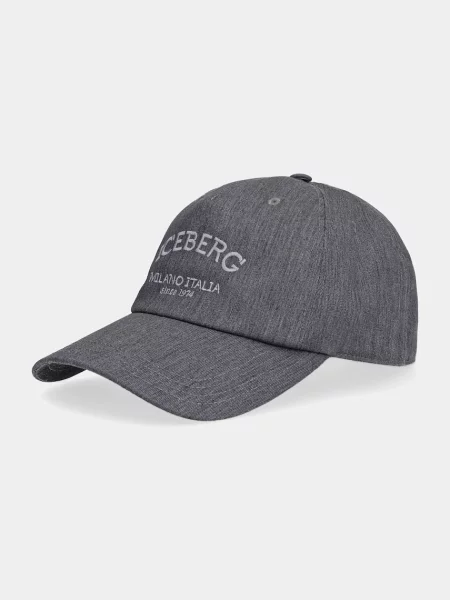 Шапка с козирка Iceberg сиво