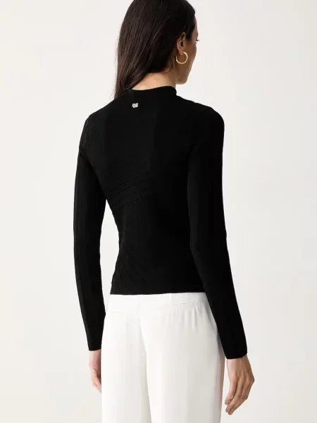 Marciano by Guess pulover pentru femei cu vâscoză KAEDA negru