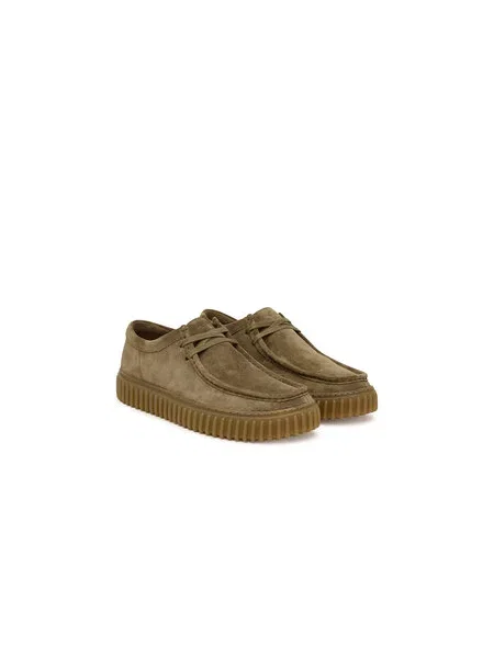 Fűzős félcipo Clarks zöld