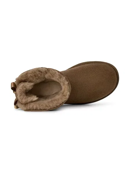 Замшевые сапоги Ugg с бантом