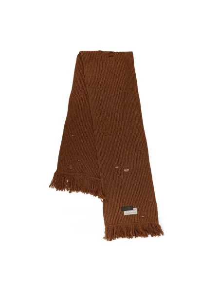 Szal Mm6 Maison Margiela brązowa