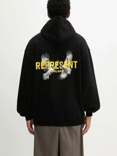 Represent hanorac de LEGACY FALCONS cu glugă cu imprimeu negru