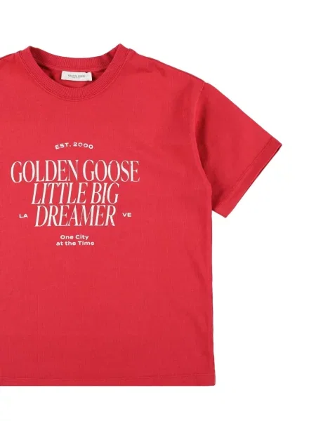 Koszulka dziecięca Golden Goose czerwona