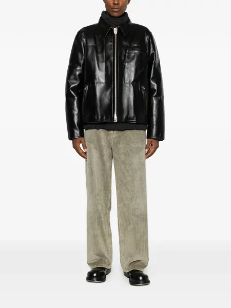 Geanta de piele Sacai negru