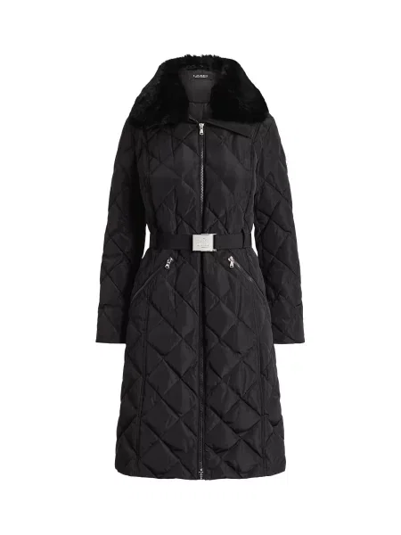 Lauren Ralph Lauren Palton de primăvară-toamnă negru