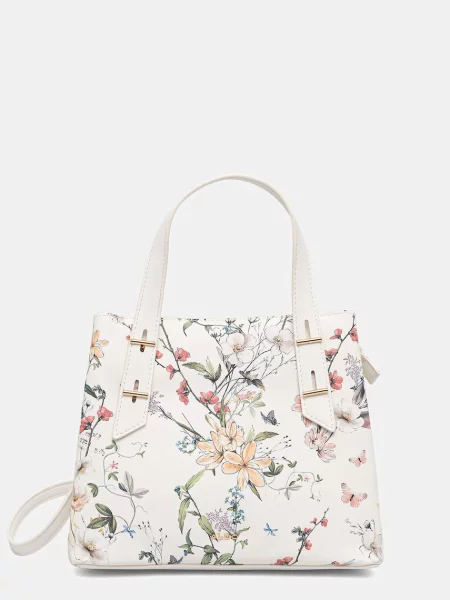 Aldo geantă crossbody pentru femei cu imitație de piele ZARRIABLOOM alb