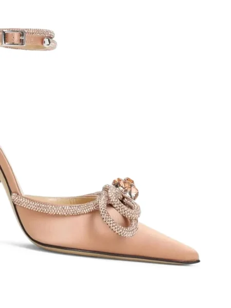 Pantofi cu toc Mach & Mach din satin de cristal