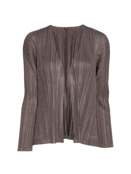 Bunda Pleats Please Issey Miyake sivá