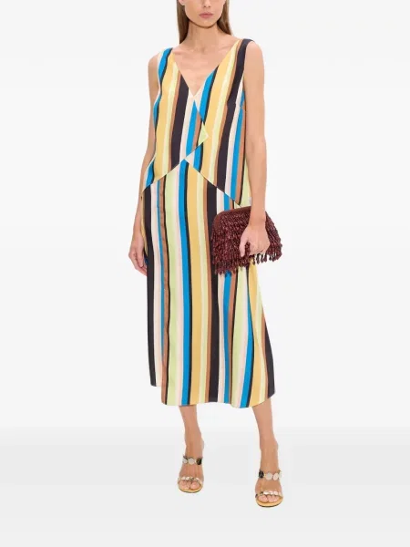 Rochie midi Simon Miller asimetrică galben