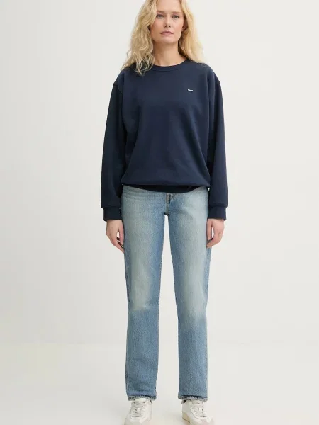 Levi's jeansy CROP niebieskie