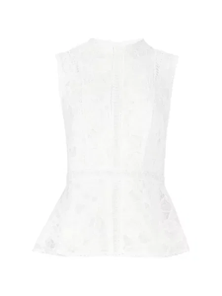 Top Costarellos din dantelă alb