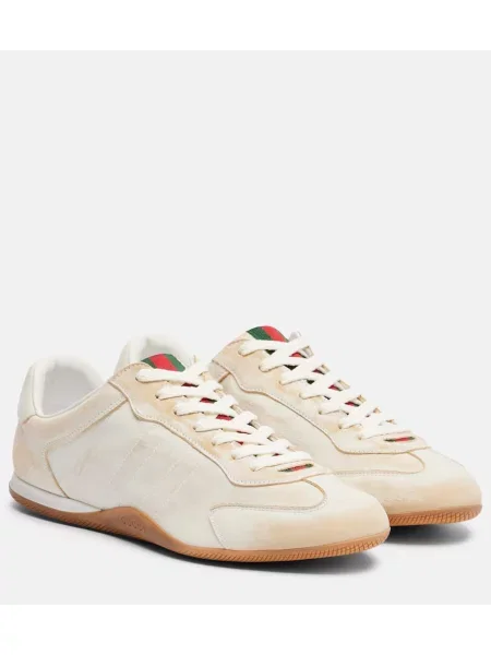 Usnjene superge Gucci bela