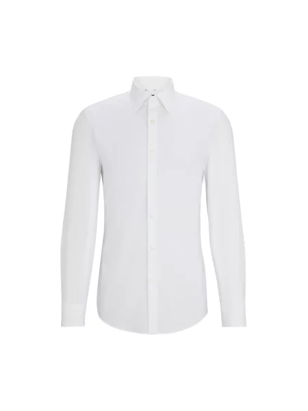 Koszula Hugo Boss casual z długim rękawem biała