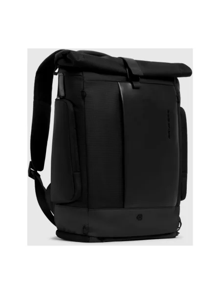 Torba na laptopa Piquadro skórzana czarna