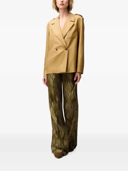 Pantaloni Retori cu imagine verde