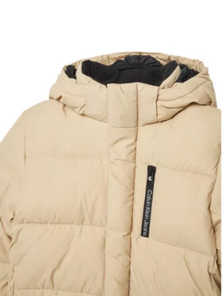 Zimní bunda Calvin Klein Jeans béžová