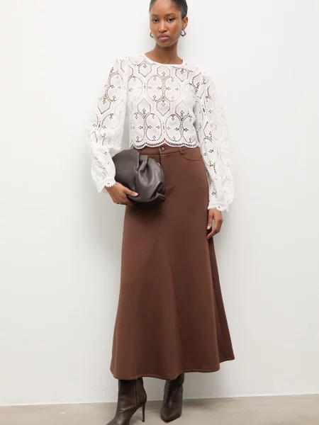 Answear.LAB spódnica brązowa