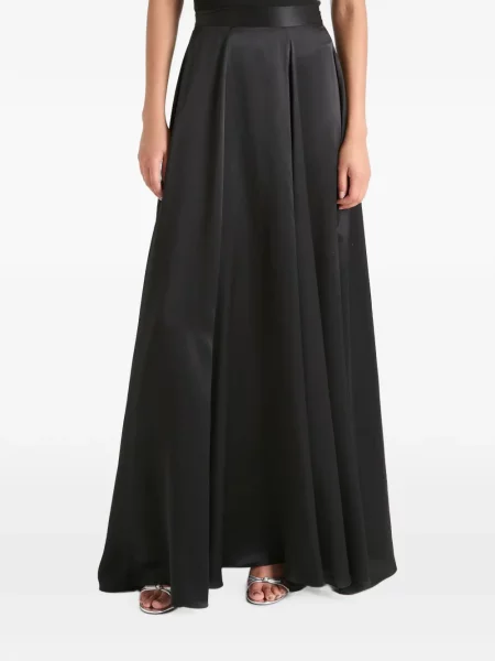 Fusta maxi Temperley London din satin negru