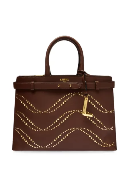 Geantă shopper Lancel din piele maro