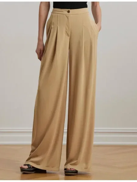 LAUREN RALPH LAUREN Pantaloni MATTE | Relaxed fit bej