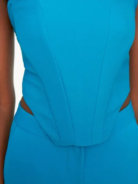 Top Trendyol brez naramnic modra