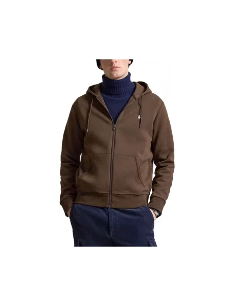 Polo Ralph Lauren bluza DOUBLE KNT brązowa