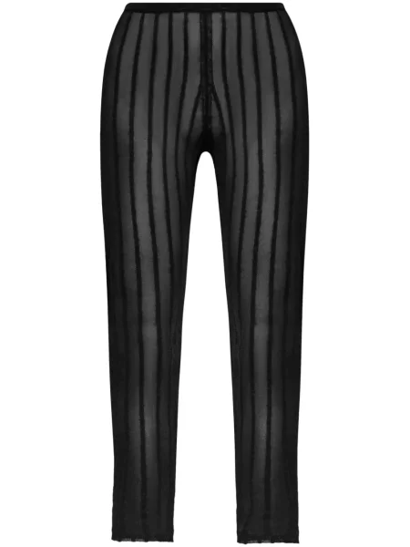 Leggings The Attico transparente negru