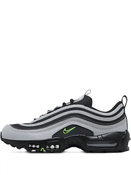 Sneakerși Nike Air Max 95 cu șireturi cu pene din dantelă gri