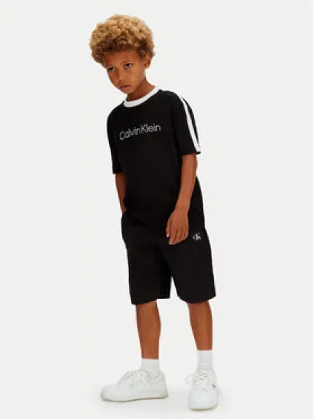 Dětské tričko Calvin Klein Jeans černé